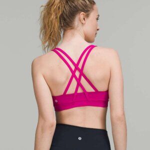 Size 4 lululemon energy bra: pink